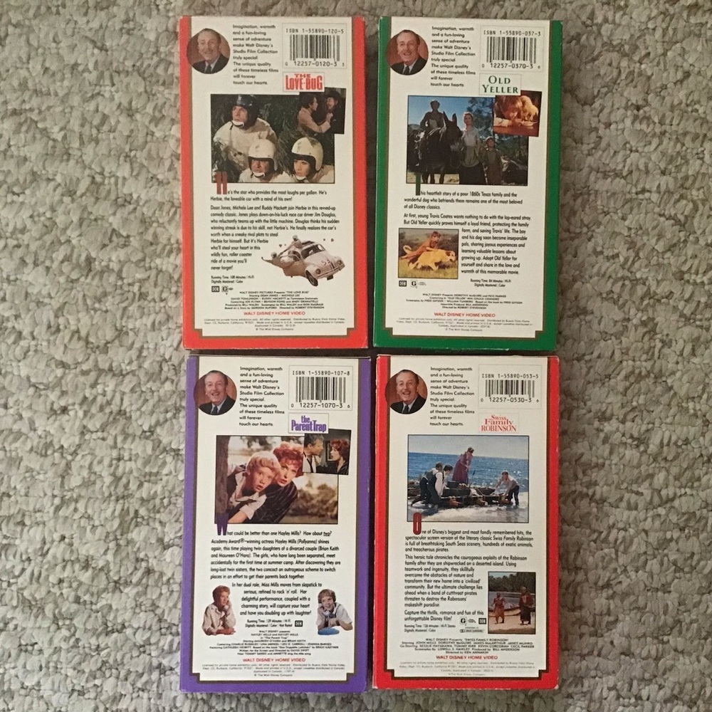 Lot of 4 Disney VHS Movies - Picture 2 of 4